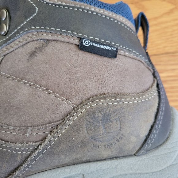 Timberland 9 Brown‎ Leather Hiking Work Boots Mt Maddsen Waterproof - Picture 5 of 8